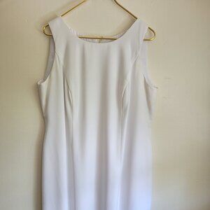 White dress Lining Sleeveless Size L (sz 14)